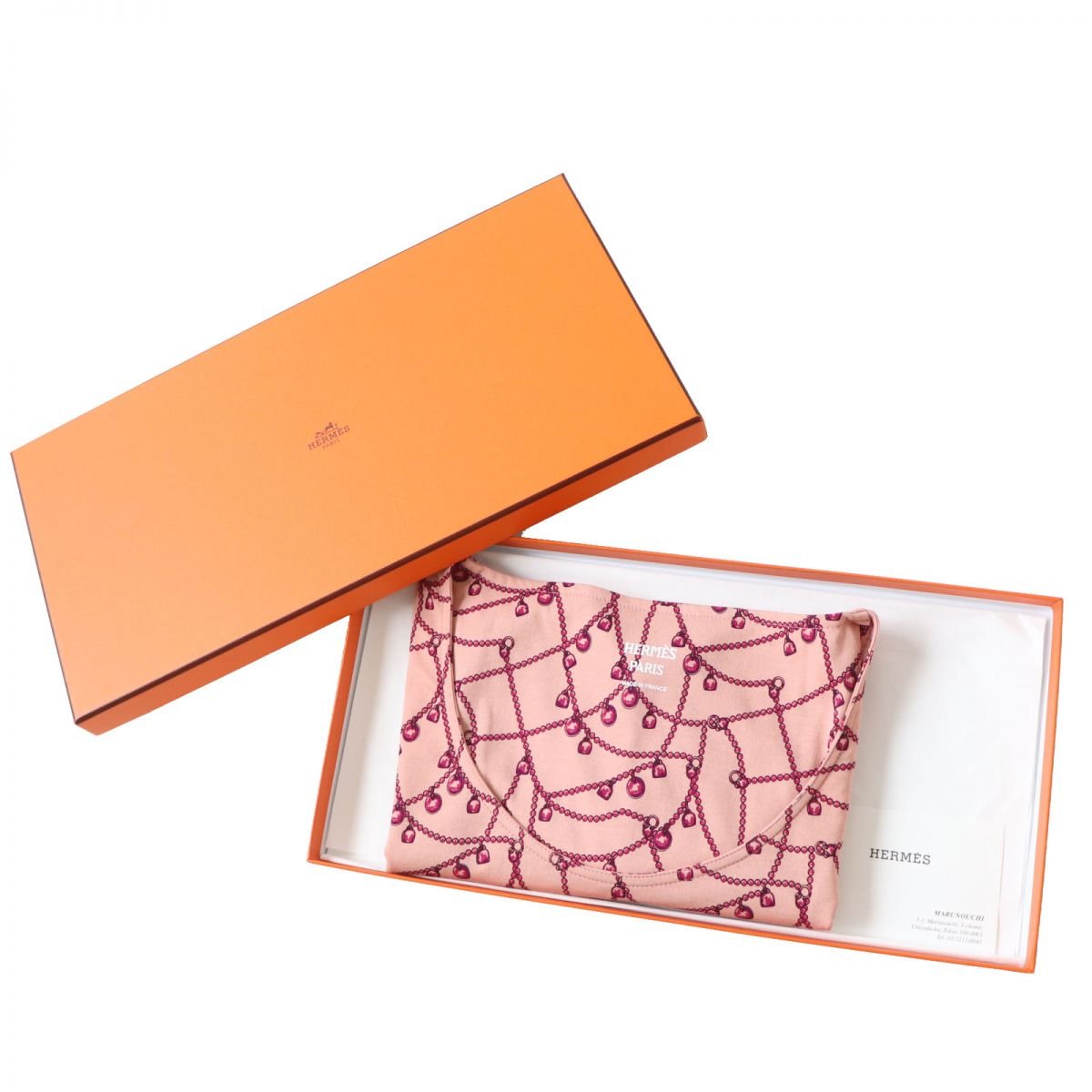 HERMES Cut cotton pink Tresor de Medor 40 | AlmaBagz