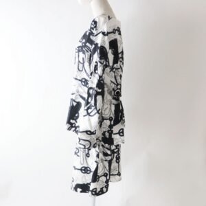 HERMES setup silk Black x white<br>Cliquetis Tattoo Aquarelle 34 | AlmaBagz