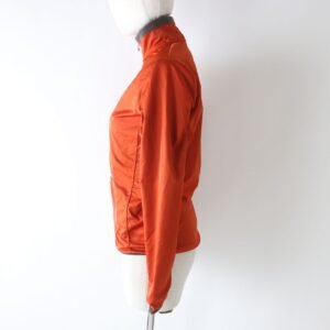 HERMES Jacket Outer: 92% polyamide (nylon), Outer: 8% elastane (polyurethane), Lining: 92% polyester, Lining: 8% elastane (polyurethane) Orange x khaki Women S Used | AlmaBagz
