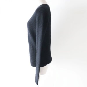 HERMES knit Main: 100% wool black Women 36 Used | AlmaBagz