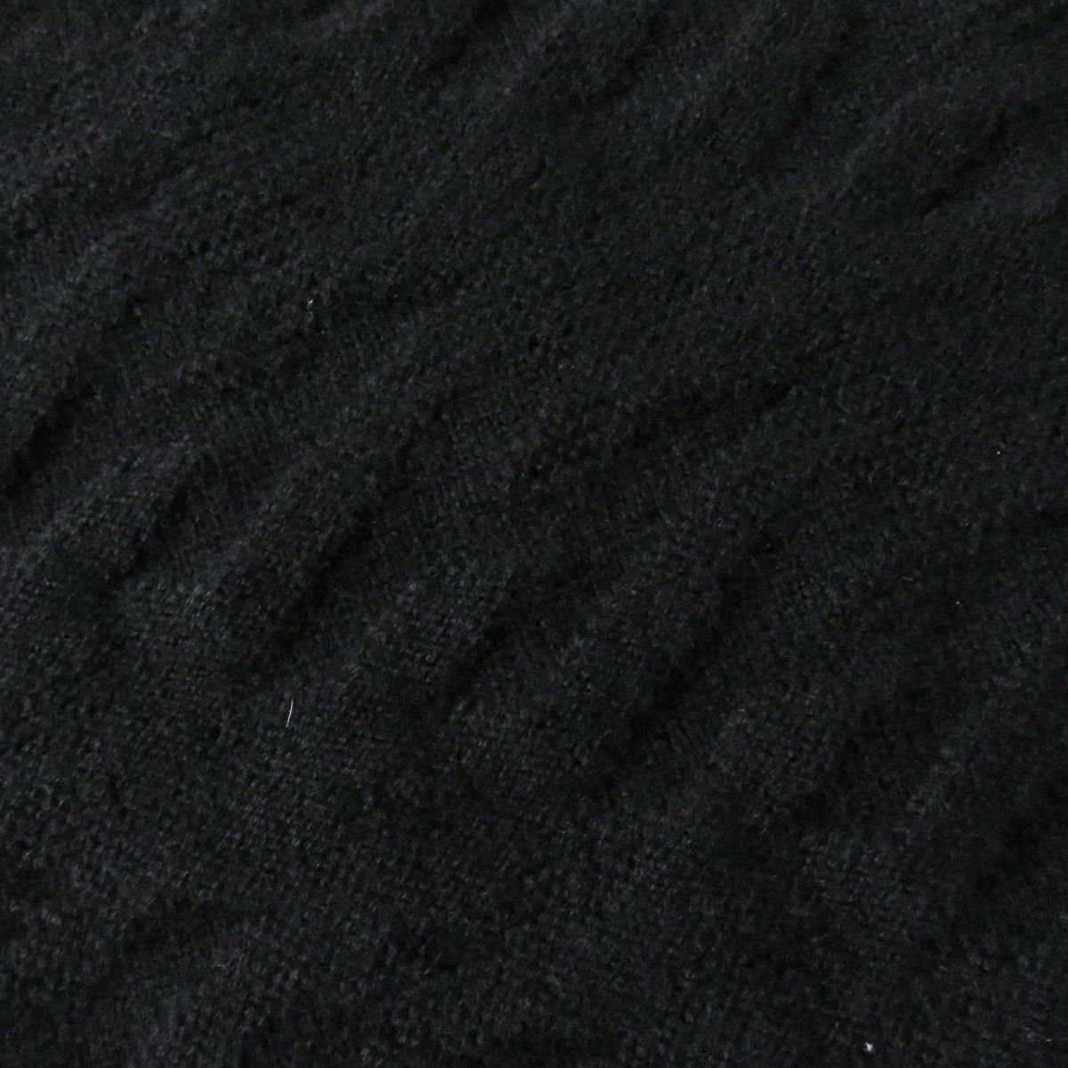 HERMES knit Main: 100% wool black Women 36 Used | AlmaBagz - Image 4