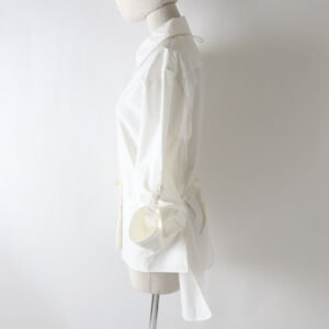 HERMES Long sleeve shirt cotton white 38 | AlmaBagz