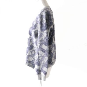 HERMES sweat Main: 86% cotton, Main: 14% camel, Part: 74% cotton, Part: 18% camel, Part: 8% polyurethane Gray x purpleBride de Cour Women 34 Used | AlmaBagz