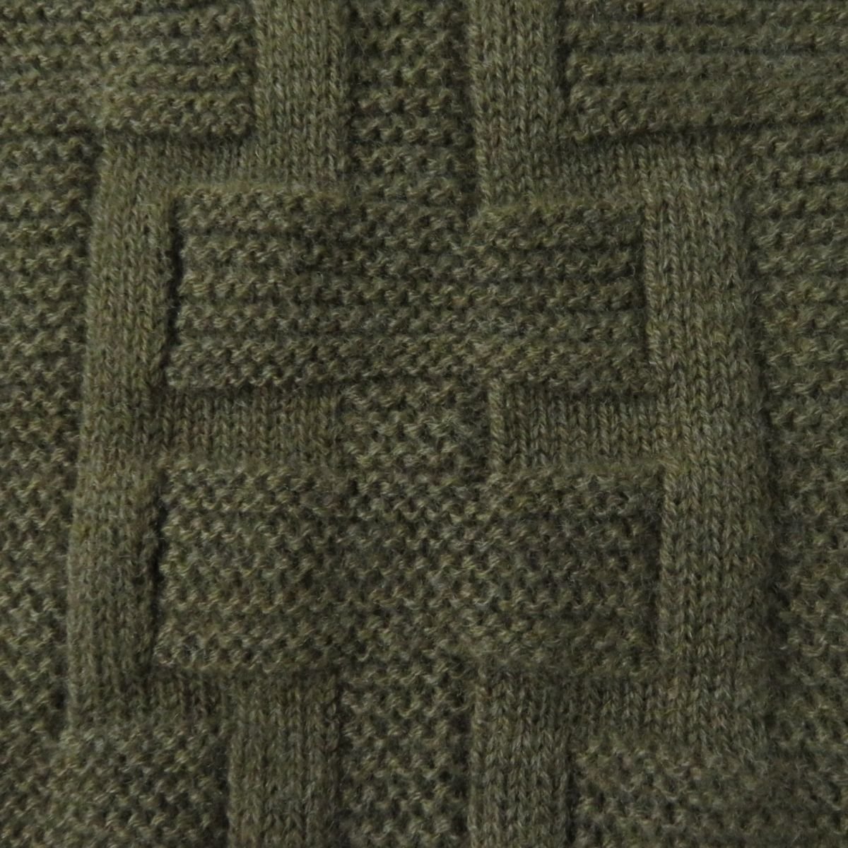 HERMES knit Main: 100% virgin wool Khaki brown type Women 36 Used | AlmaBagz - Image 4