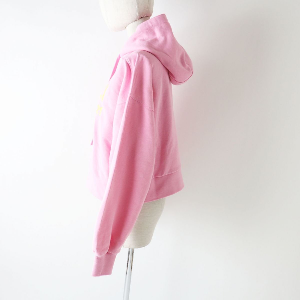 GUCCI Hoodie Main: 100% cotton, Part: 99% cotton, Part: 1% polyurethane, Part: 100% polyester Pink x Yellow Women M Used | AlmaBagz