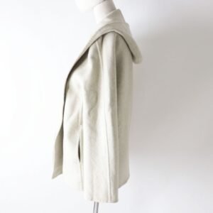 HERMES coat Main: 100% cashmere Light gray Women 36 Used | AlmaBagz