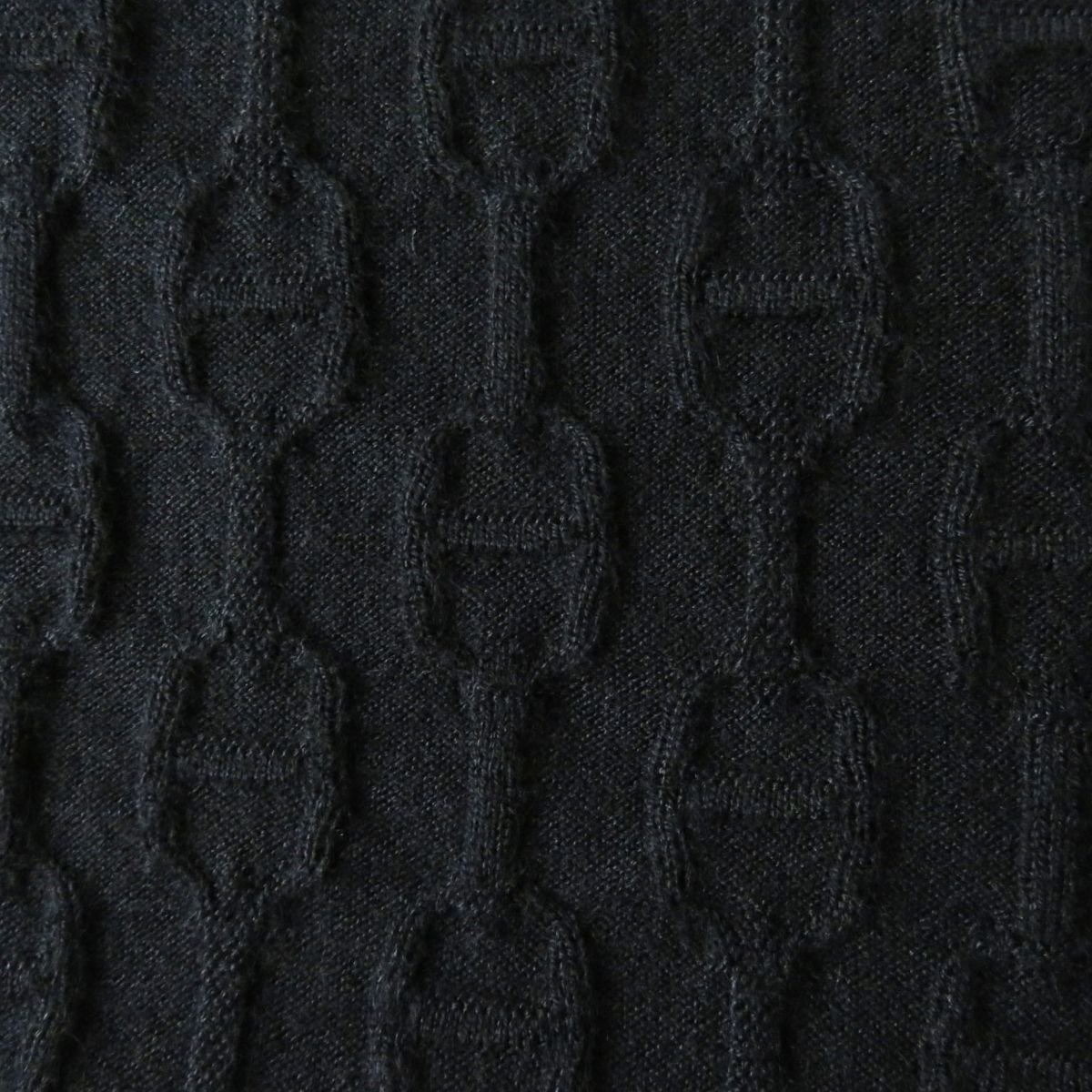 HERMES knit Main: 50% silk, Main: 41% cashmere, Main: 7% nylon, Main: 2% polyurethane black Women 36 Used | AlmaBagz - Image 4