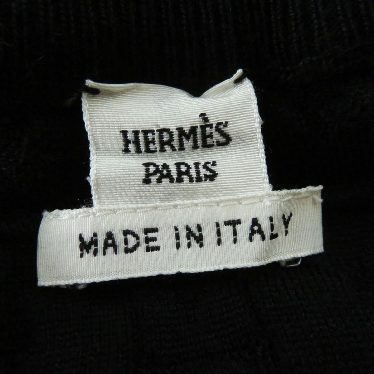 HERMES knit Main: 50% silk, Main: 41% cashmere, Main: 7% nylon, Main: 2% polyurethane black Women 36 Used | AlmaBagz - Image 5