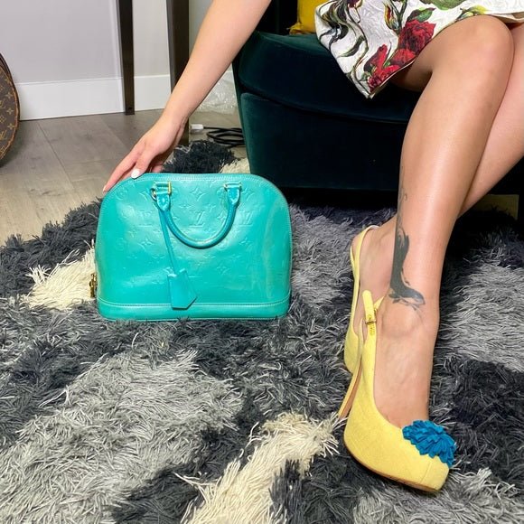 LOUIS VUITTON Alma BB Mint Green monogram | AlmaBagz