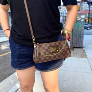 LOUIS VUITTON Damier Ebène Eva two-way bag | AlmaBagz