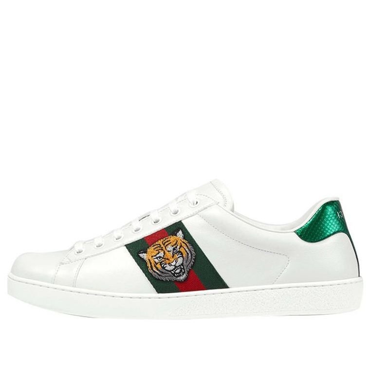 GUCCI ACE Series Cowhide Embroidered Sports Shoe White 457132-A38G0-9064 | AlmaBagz