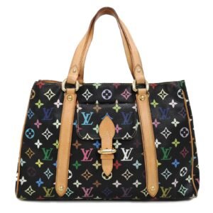 Louis Vuitton Aurelia MM Black Multicolor Monogram Canvas | AlmaBagz