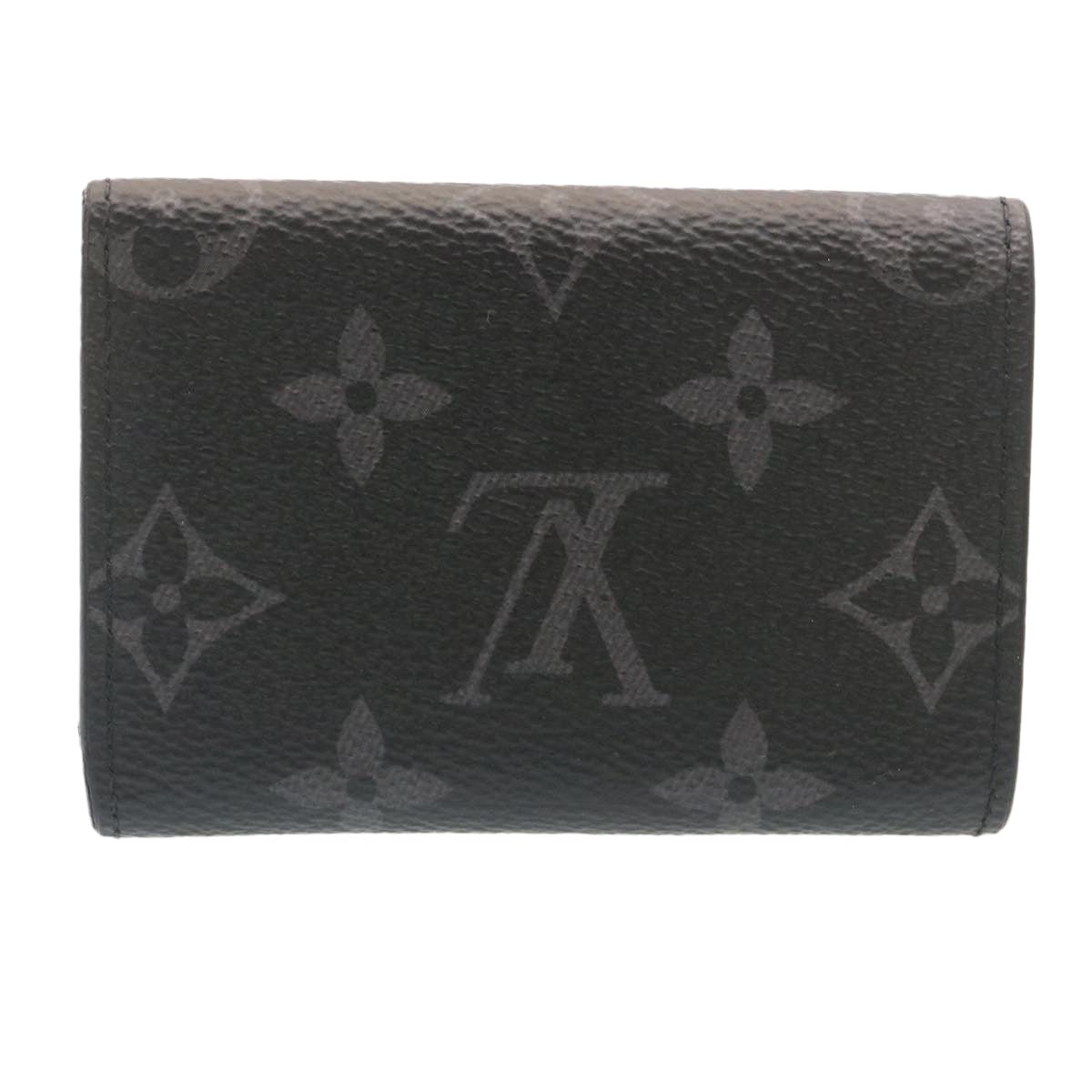 LOUIS VUITTON Monogram Eclipse Discovery Compact wallet Wallet M67630 Auth 34673 | AlmaBagz