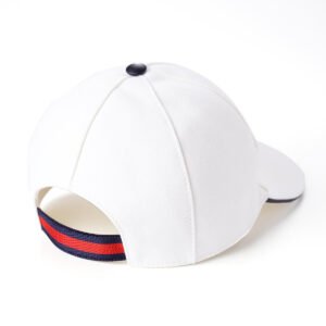 Gucci GG Baseball Hat in White | AlmaBagz