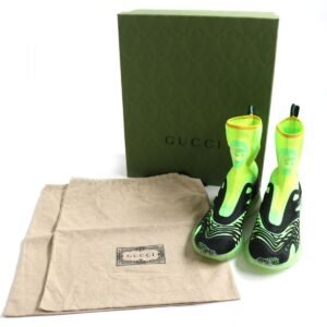 GUCCI sneakers Main: Knit, Main: Rubber Lime x Yellow x Black mens 7 Used | AlmaBagz