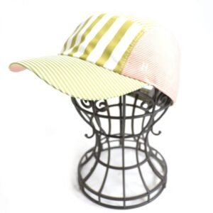 HERMES cap cotton Khaki x Orange x White | AlmaBagz