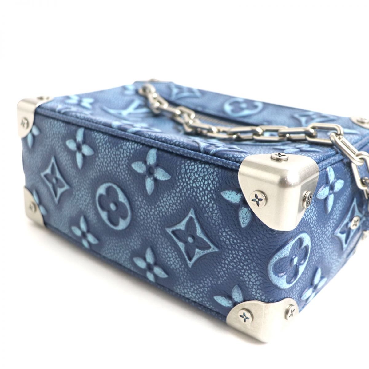 LOUIS VUITTON Shoulder Bag Main: Monogram leather Denim blue mens Used | AlmaBagz - Image 3