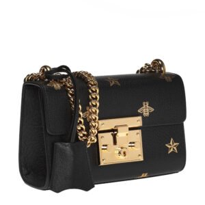 Gucci Padlock Bee Star Handbag with Chain | AlmaBagz
