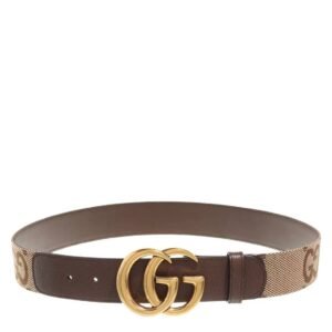 Gucci GG Ebony Marmont Buckle Wide Belt | AlmaBagz