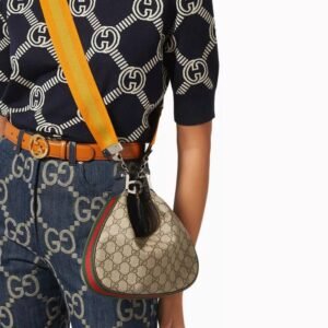 Gucci Attache Small Shoulder Bag in GG Supreme Canvas | AlmaBagz