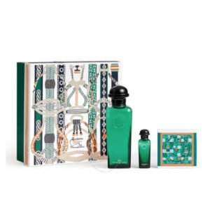 Hermes D'Orange Verte Eau De Cologne 3.4oz Soap 1.7oz Mini Set Green | AlmaBagz