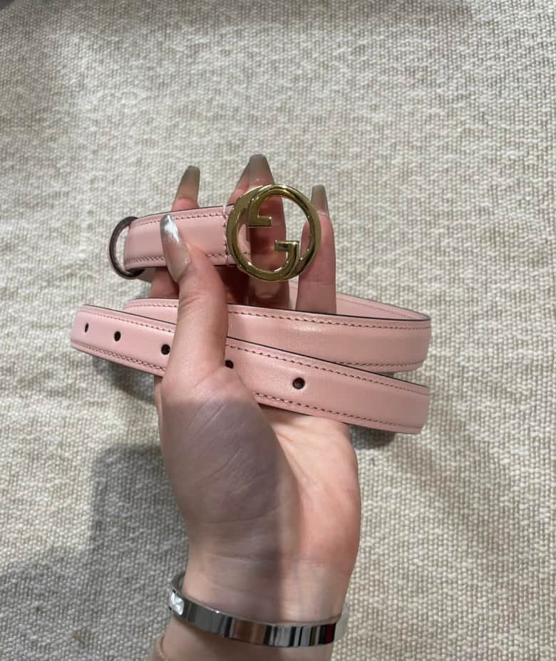 Gucci Blondie W20MM Women's Belt Pink | AlmaBagz