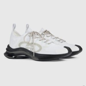 Gucci Men's Run Sneakers White Sneakers | AlmaBagz