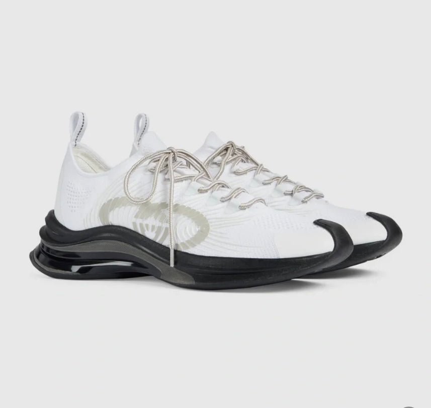 Gucci Men's Run Sneakers White Sneakers | AlmaBagz