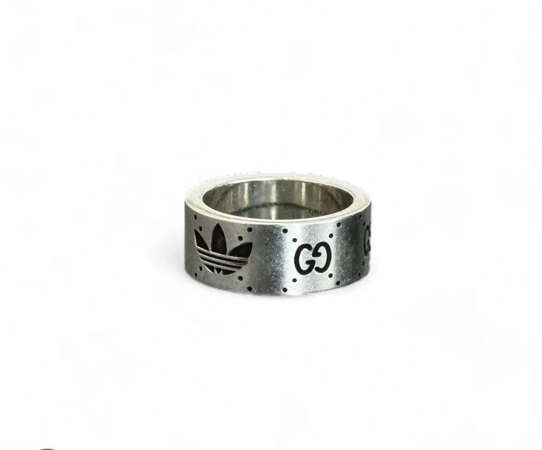 Gucci Adidas Sterling Silver Ring | AlmaBagz