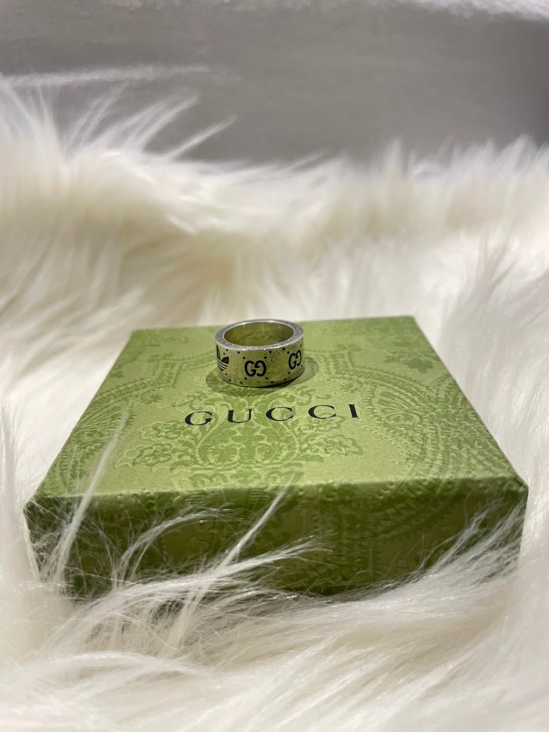 Gucci Adidas Sterling Silver Ring | AlmaBagz - Image 2