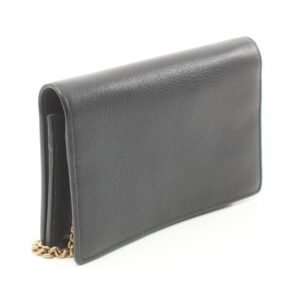 Gucci GG Marmont Chain Wallet Leather Black Bijou 879409 | AlmaBagz