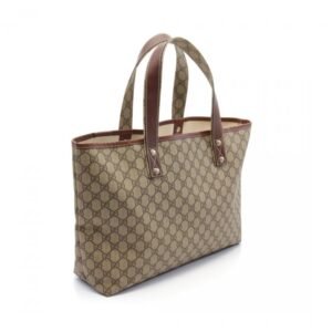 Gucci GG Supreme Sherry Line Handbag Tote Bag Pvc Leather Beige Brown Multicolor 880200 | AlmaBagz