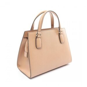 Gucci Soho Interlocking G Handbag Leather Beige 2way 880371 | AlmaBagz