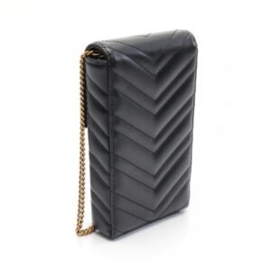 Gucci GG Marmont Chain Shoulder Bag Leather Black | AlmaBagz