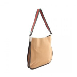 Gucci Sherry Line Shoulder Bag Canvas Leather Yellow Brown Multicolor | AlmaBagz