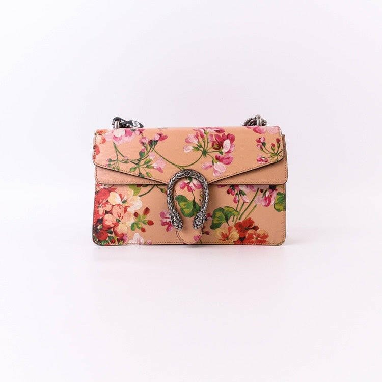 Gucci Dionysus Medium Floral Print Leather Bag - Beige Multi-Color | AlmaBagz