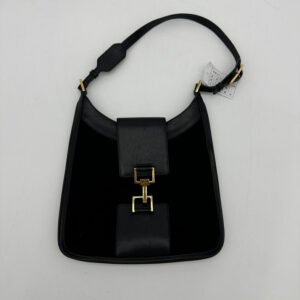 Gucci Black Leather Shoulder Bag Medium | AlmaBagz