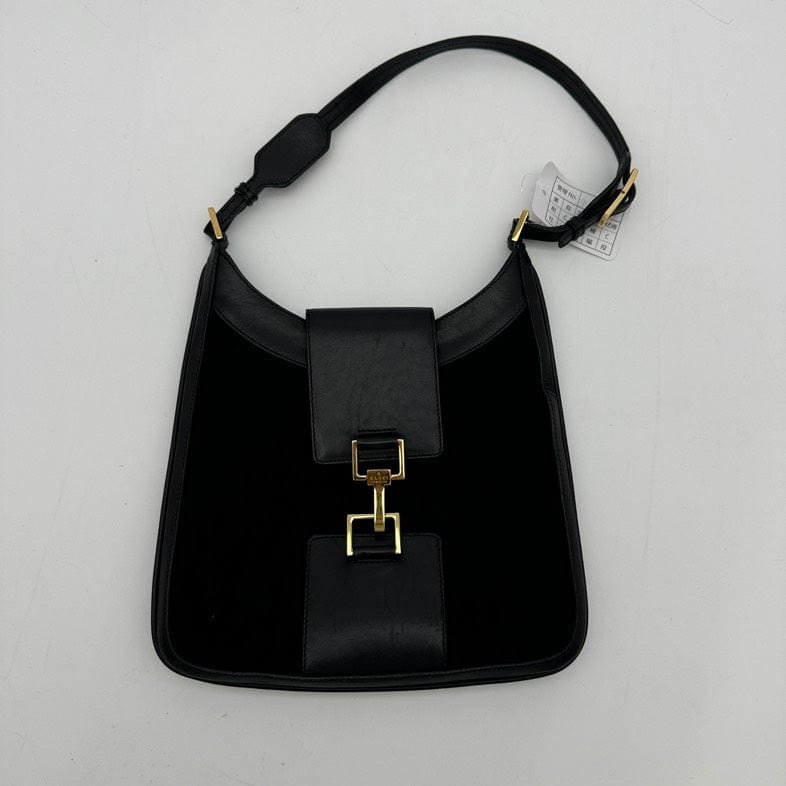 Gucci Black Leather Shoulder Bag Medium | AlmaBagz