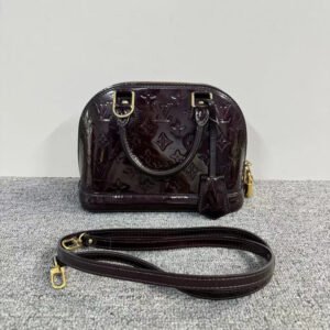 Louis Vuitton Alma BB Patent Leather Bag Cherry Mini HandBag | AlmaBagz