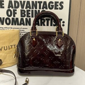 Louis Vuitton Alma BB Amarante Patent Leather HandBag 2012 | AlmaBagz