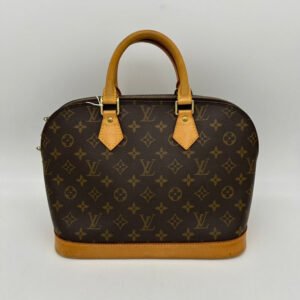 Louis Vuitton Alma Brown Monogram Canvas Handbag Medium | AlmaBagz
