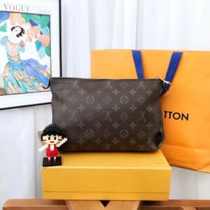 Louis Vuitton Pallas Monogram Canvas Clutch Brown Medium | AlmaBagz