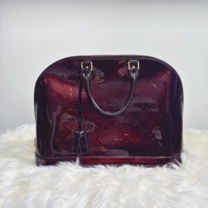 Louis Vuitton Alma GM Vernis Amarante Handbag | AlmaBagz