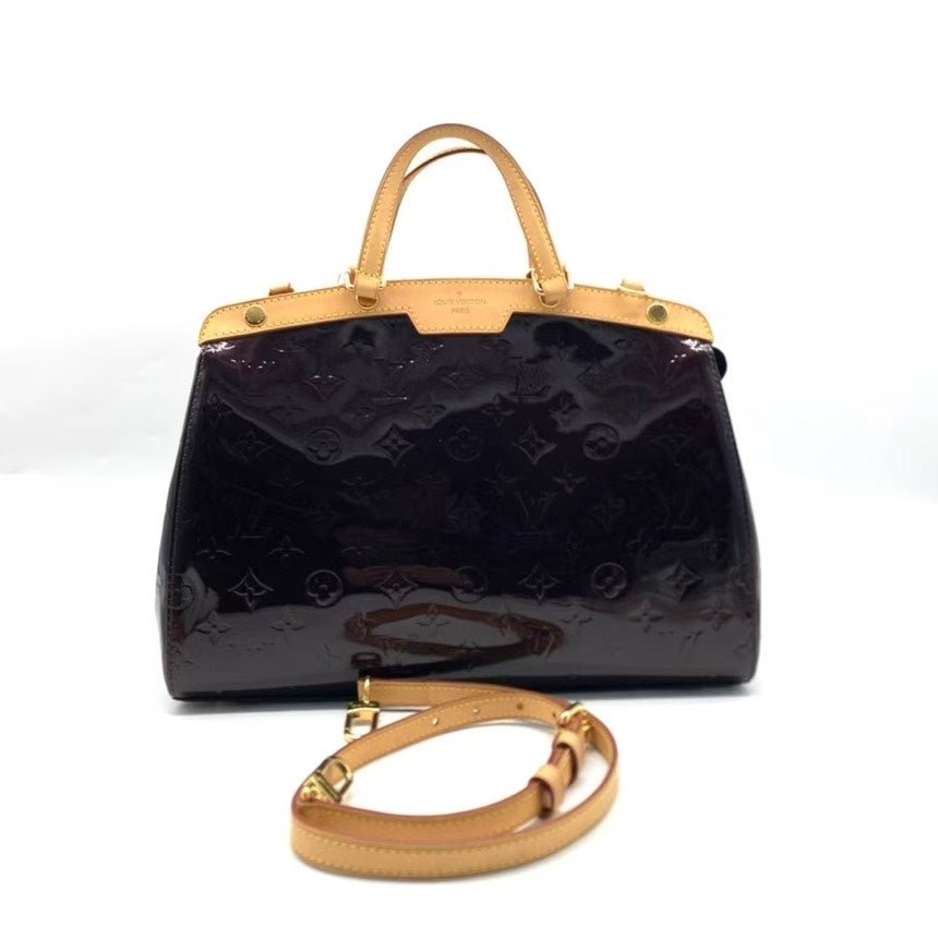 Louis Vuitton Brea Amarante Monogram Vernis Handbag Medium | AlmaBagz