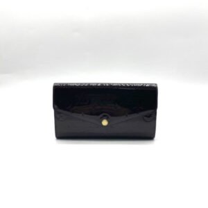 Louis Vuitton Patent Leather Wallet Black Medium | AlmaBagz
