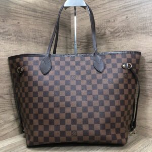 Louis Vuitton Neverfull MM Damier Ebene Tote Bag Brown Medium Size | AlmaBagz