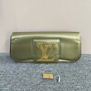 Louis Vuitton Green Leather Clutch SJZ1-3 | AlmaBagz