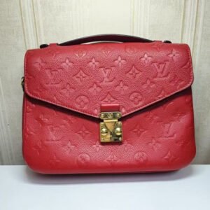 Louis Vuitton Metis Pochette Red Monogram Leather Bag | AlmaBagz