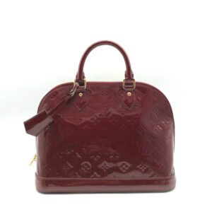 Louis Vuitton Alma Patent Leather Bag Red | AlmaBagz