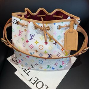 Louis Vuitton Multicolor Bucket Bag White | AlmaBagz
